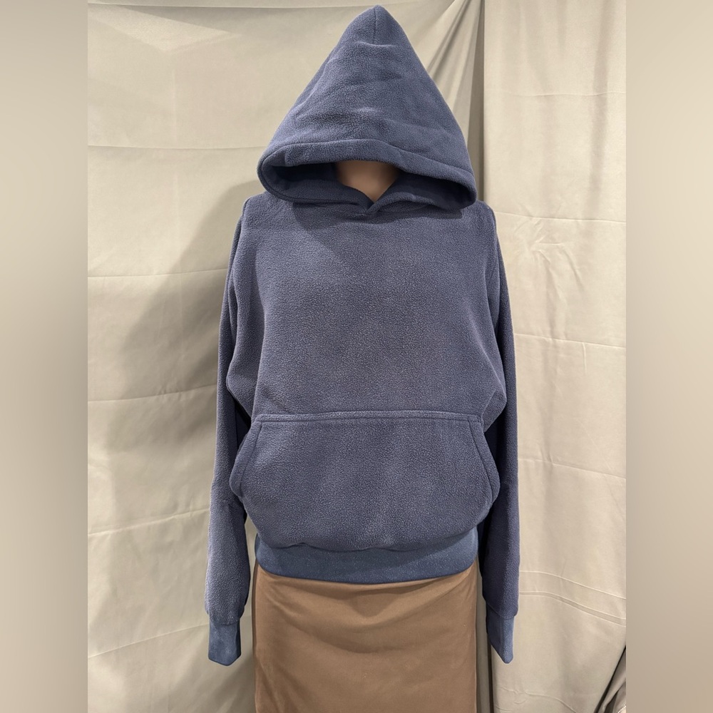 Yeezy Gap by Balenciaga H09 Polar Fleece Navy Hoodie Size Small